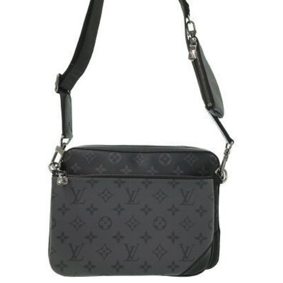 Louis Vuitton Monogram Eclipse Black Trio Messenger Bag Shoulder Bag - Picture 1 of 8
